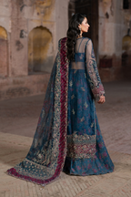 ILC-03 Embroidered Organza (Long Shirt With Printed Sharara)