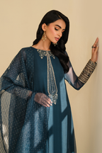 IP-276  Embroidered Chiffon - Iznik