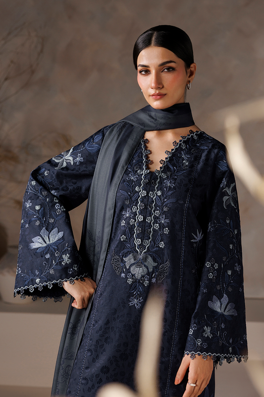 UE-742 Embroidered  Viscose Jacquard
