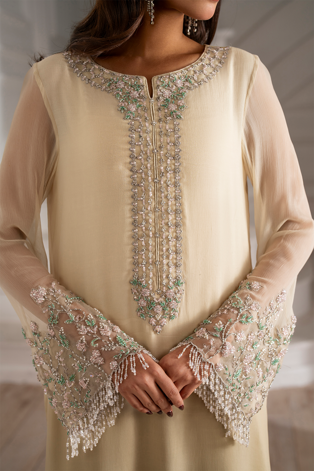 UE-413  Embroidered Chiffon