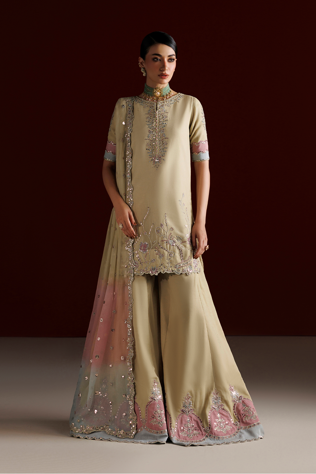 CC-108 Embroidered Chiffon Main image