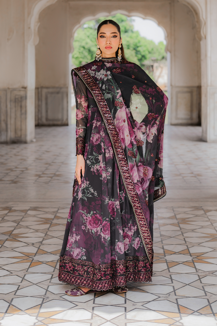 UE-315 Printed Chiffon - Iznik