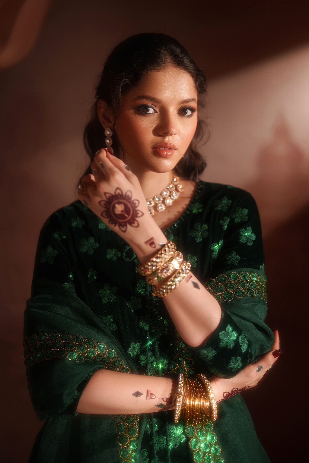 IV-60 Embroidered Velvet