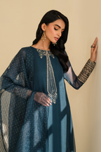IP-276  Embroidered Chiffon - Iznik