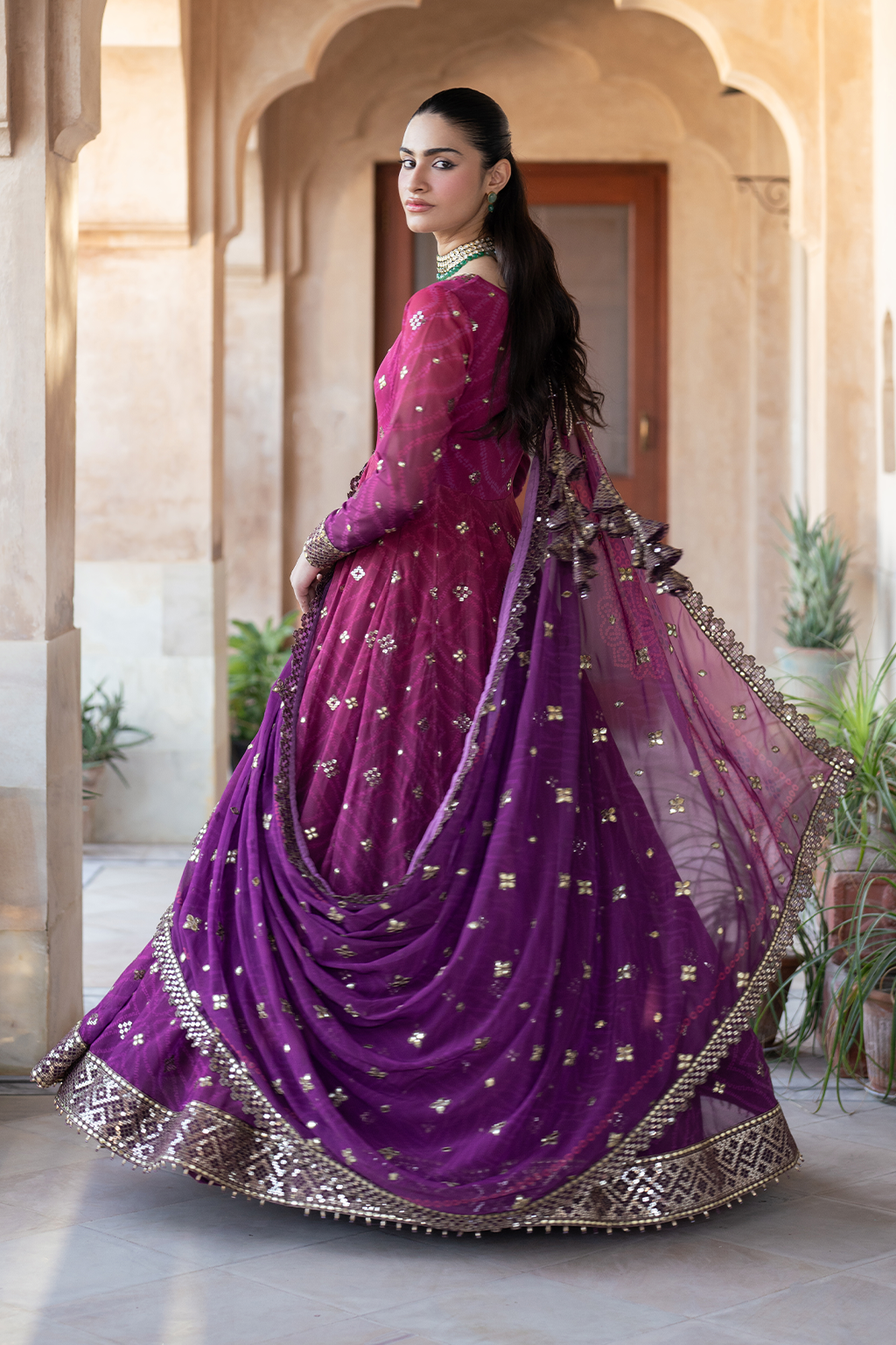 UE-327 Embroidered Chiffon Secondary image
