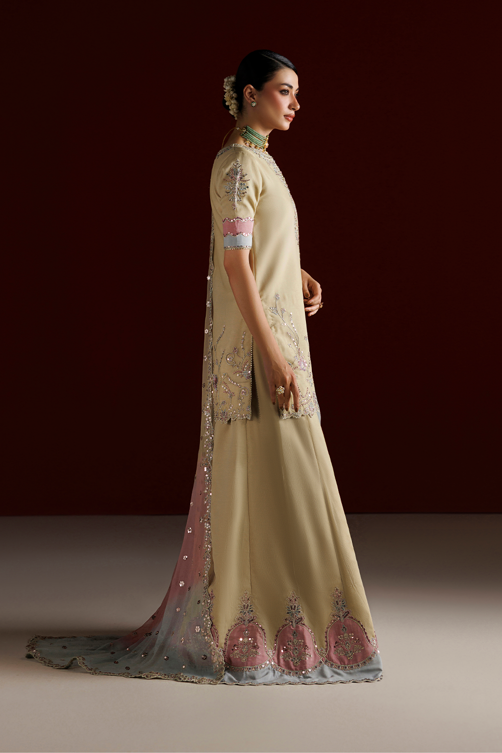 CC-108 Embroidered Chiffon Secondary image