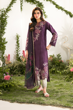 Embroidered Lawn dress - Iznik