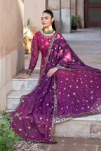 UE-327 Embroidered Chiffon ( FROCK ) - Iznik