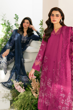 Embroidered Lawn dress - Iznik