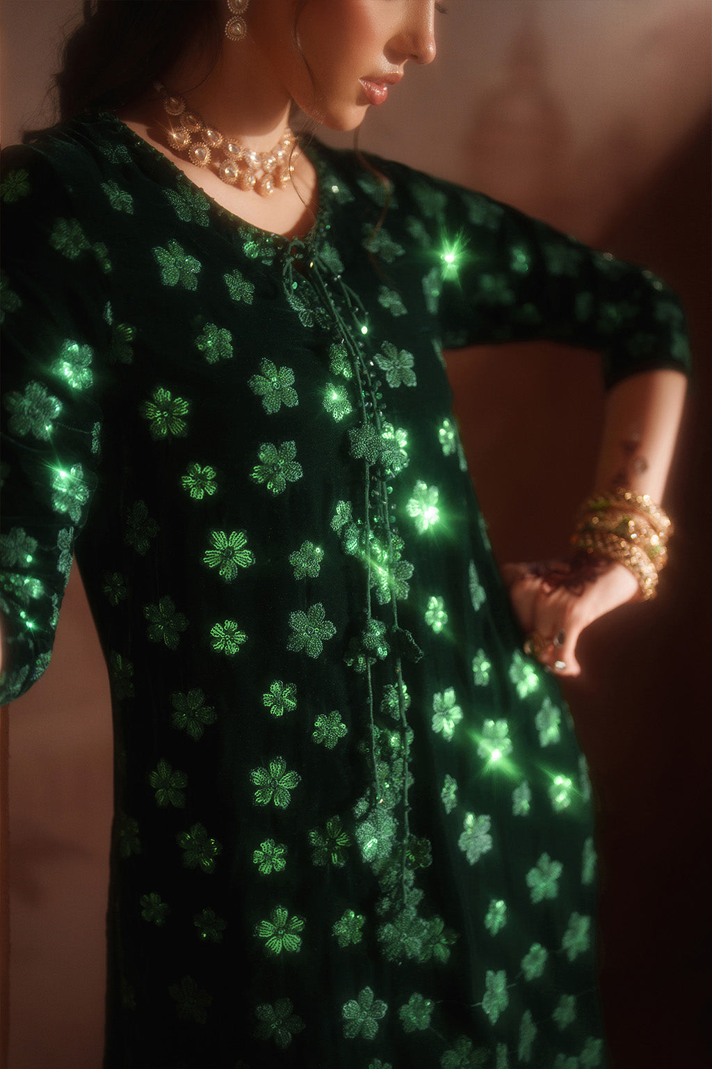 IV-60 Embroidered Velvet