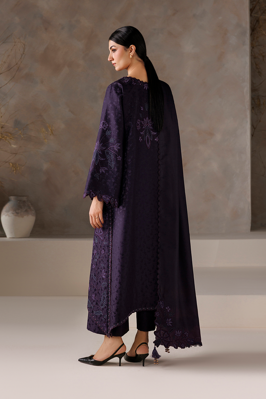 UE-744 Embroidered  Viscose Jacquard