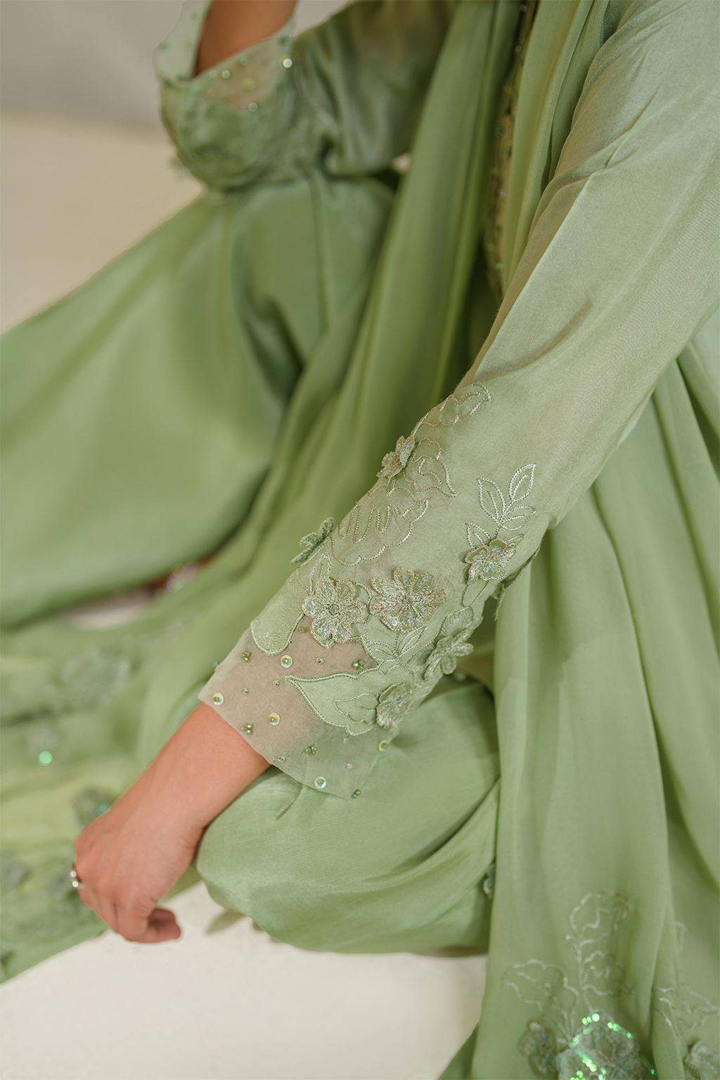 IP-339 Embroidered Rawsilk