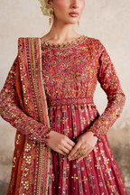 ILC-07 Embroidered Printed Silk (frock)