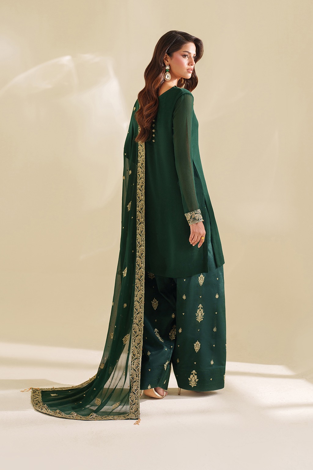CC-75 Embroidered Chiffon - Iznik