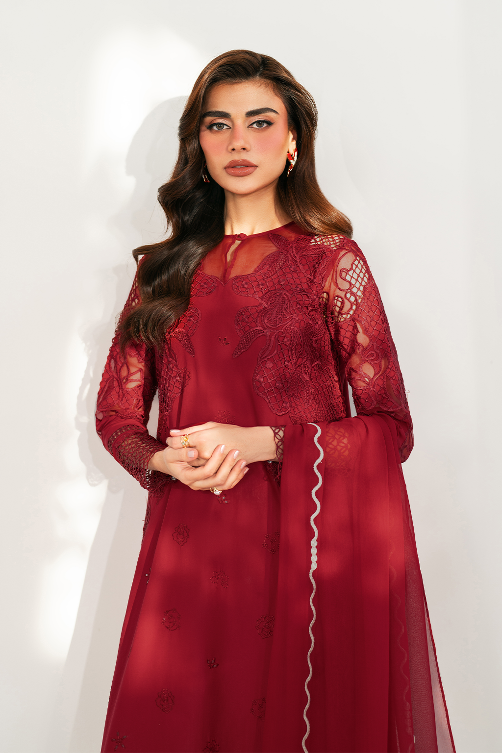 Embroidered Lawn dress - Iznik