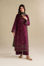 UE-579 Embroidered Khaddar - Iznik