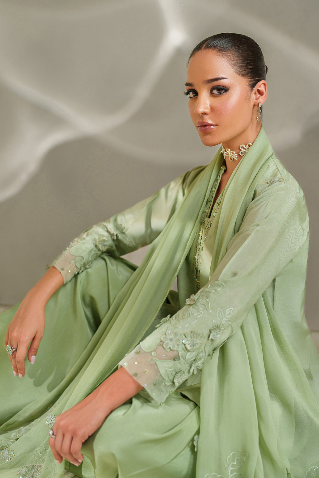 IP-339 Embroidered Rawsilk