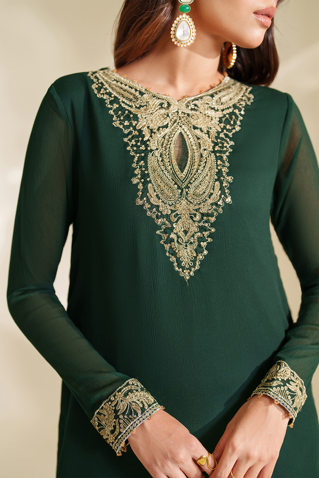 CC-75 Embroidered Chiffon