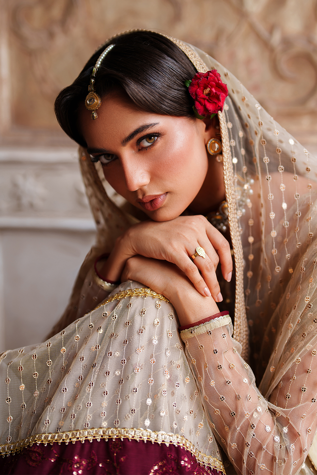 UE-548  Embroidered Net - Iznik