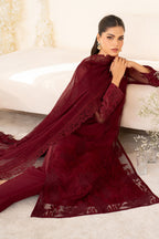 UE-438 Embroidered Pure Organza - Iznik