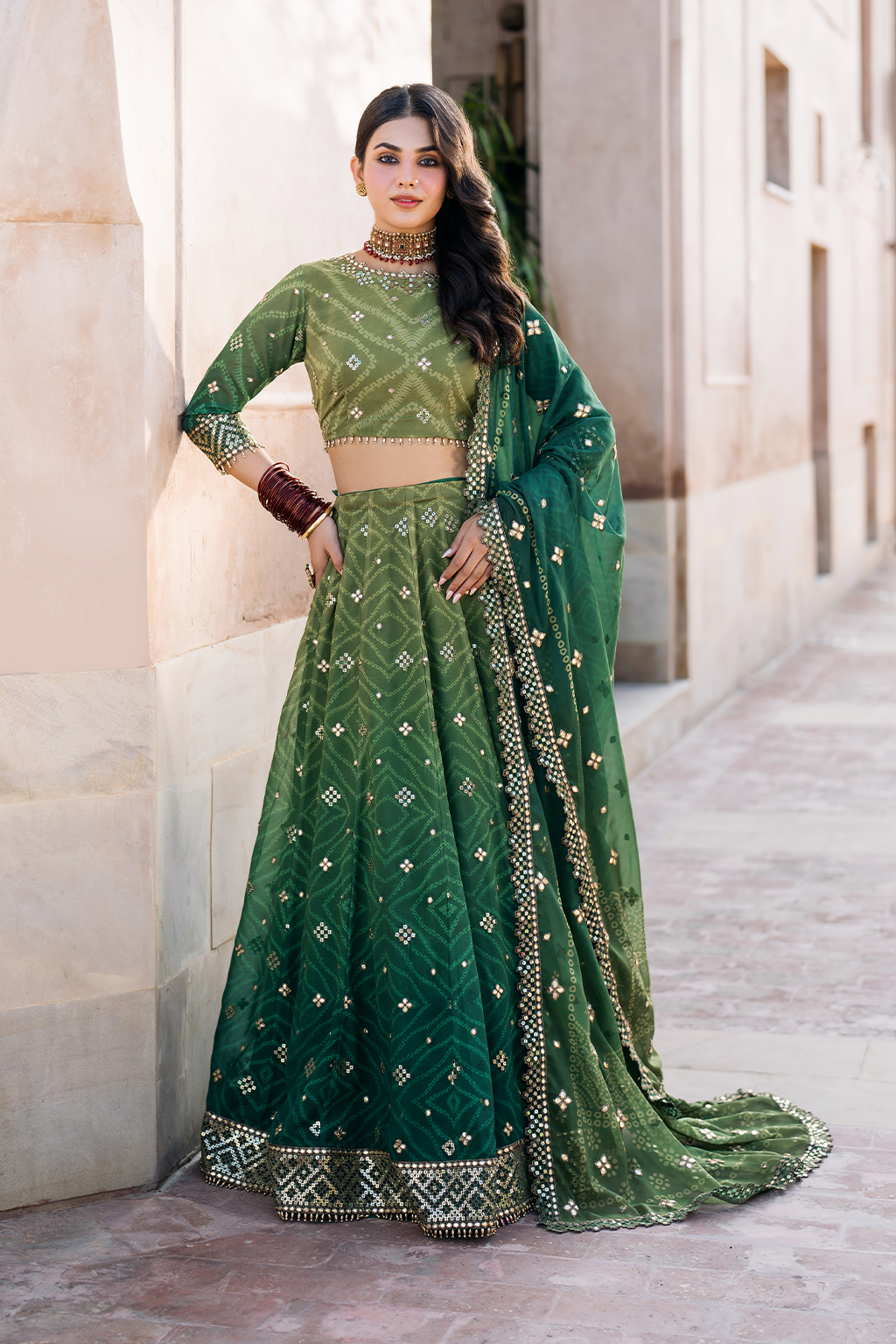 UE-328 Embroidered Chiffon Main image