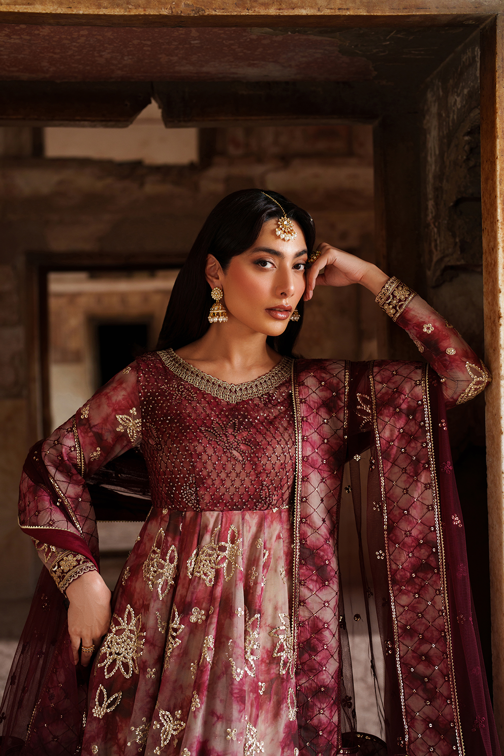 UE-533 Printed Chiffon - Iznik