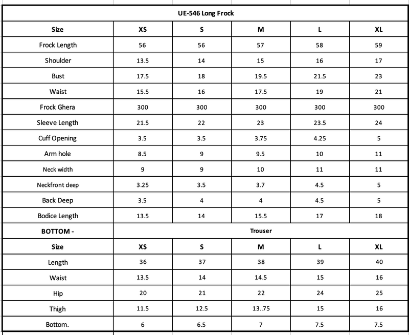 Size Chart Image