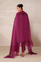 UE-593 Embroidered Textured Lawn - Iznik Global