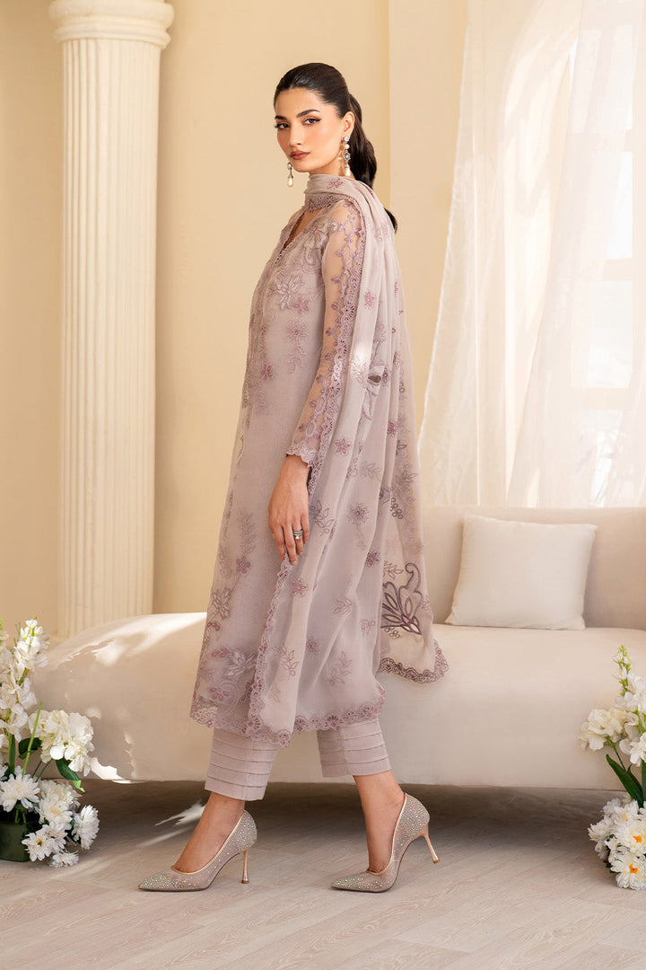 UE-437 Embroidered Pure Organza