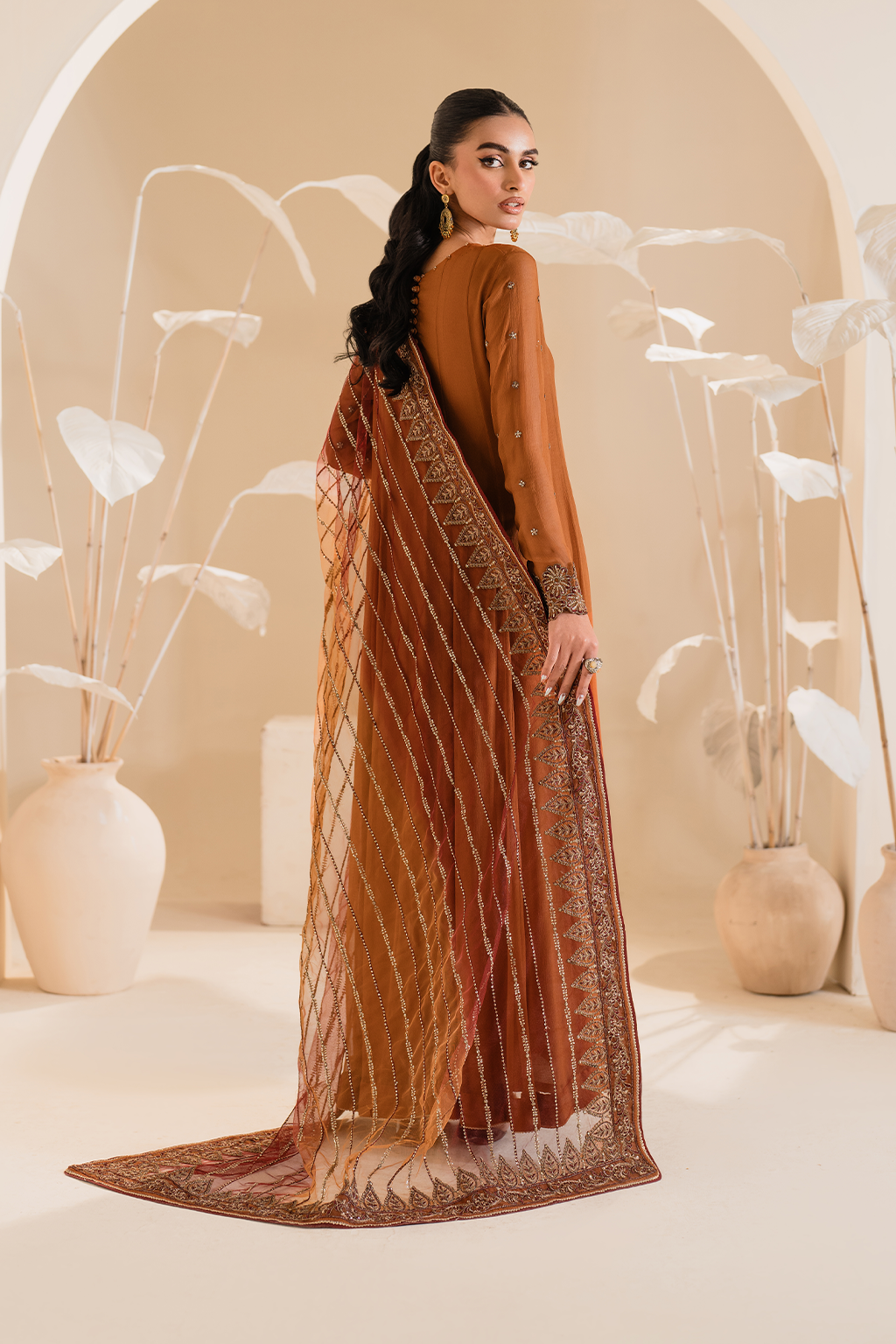 IP-285 Embroidered Chiffon - Iznik
