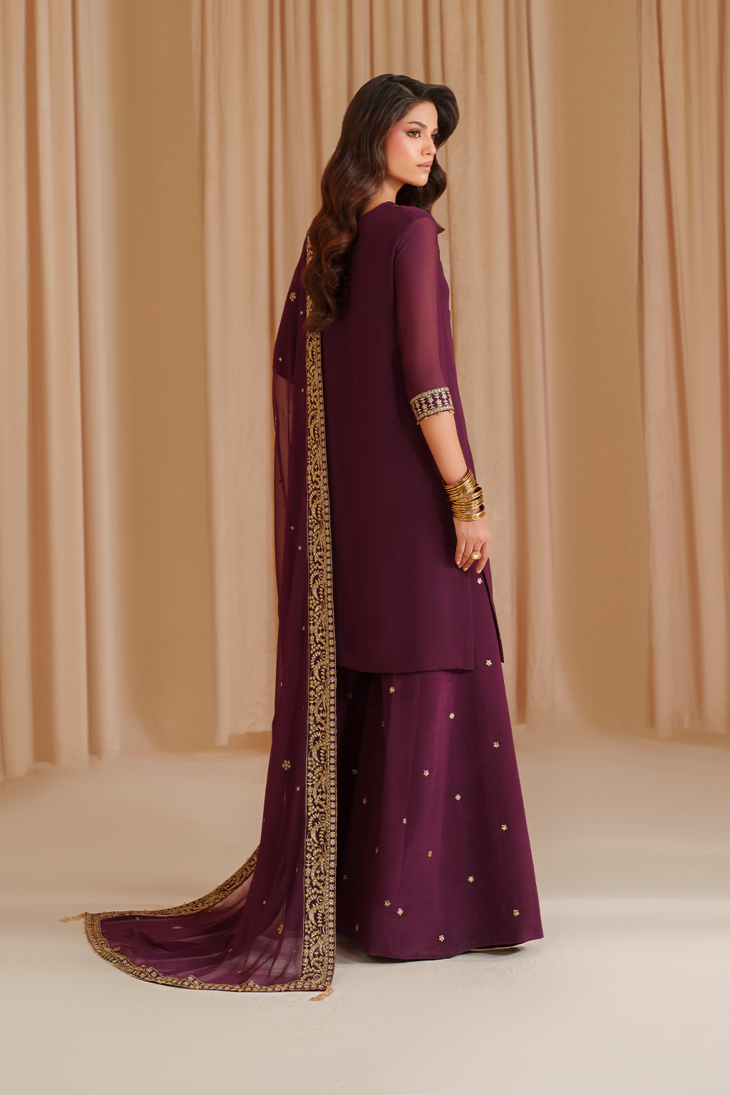 CC-76 Embroidered Chiffon - Iznik