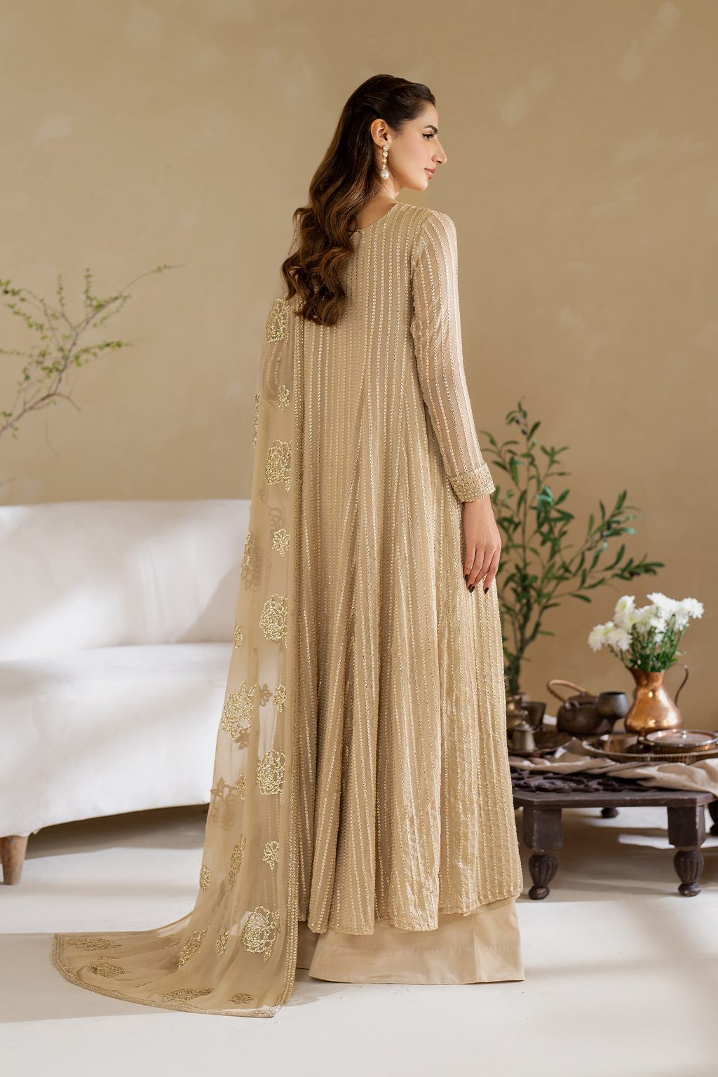 CC-58 Embroidered Chiffon - Iznik