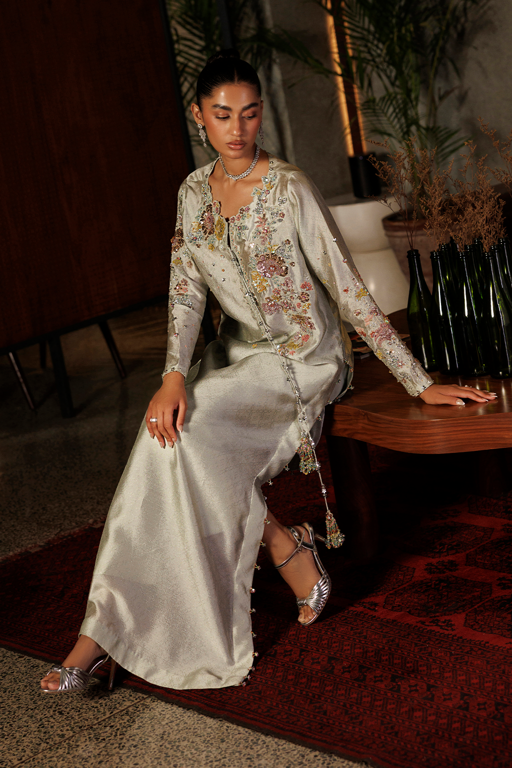 UE-718 Jacquard Sheesha Silk