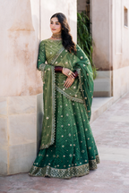UE-328 Embroidered Chiffon (Choli with Lehnga)