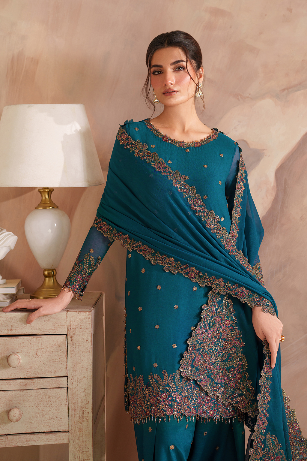 CC-85  Embroidered Chiffon