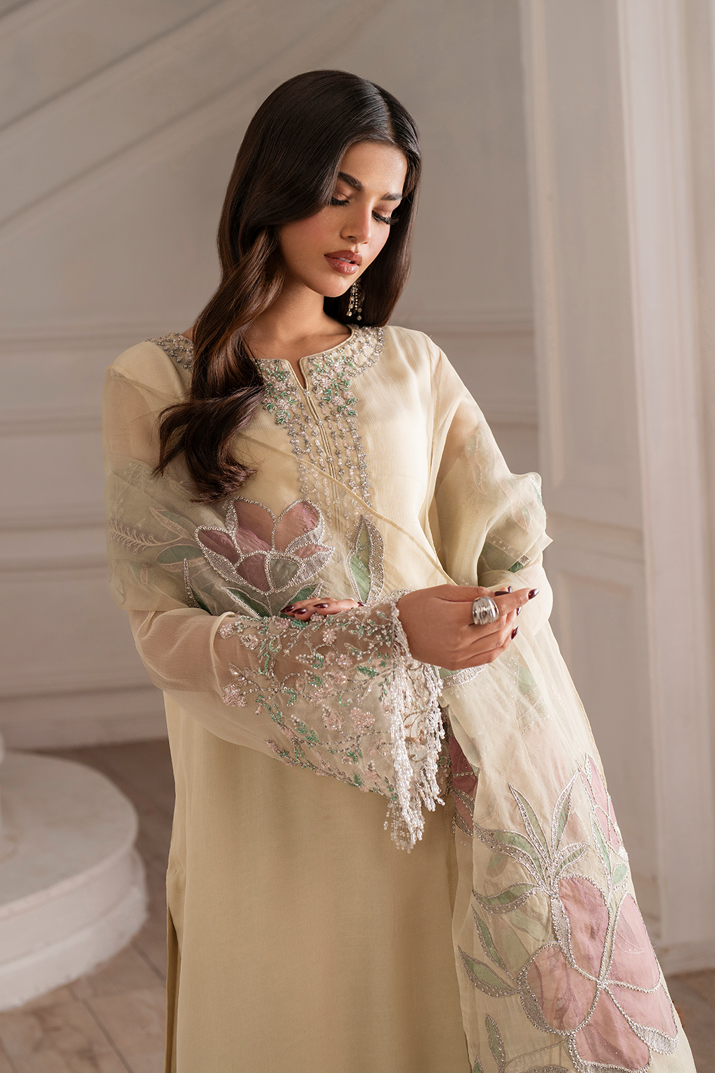 UE-413  Embroidered Chiffon