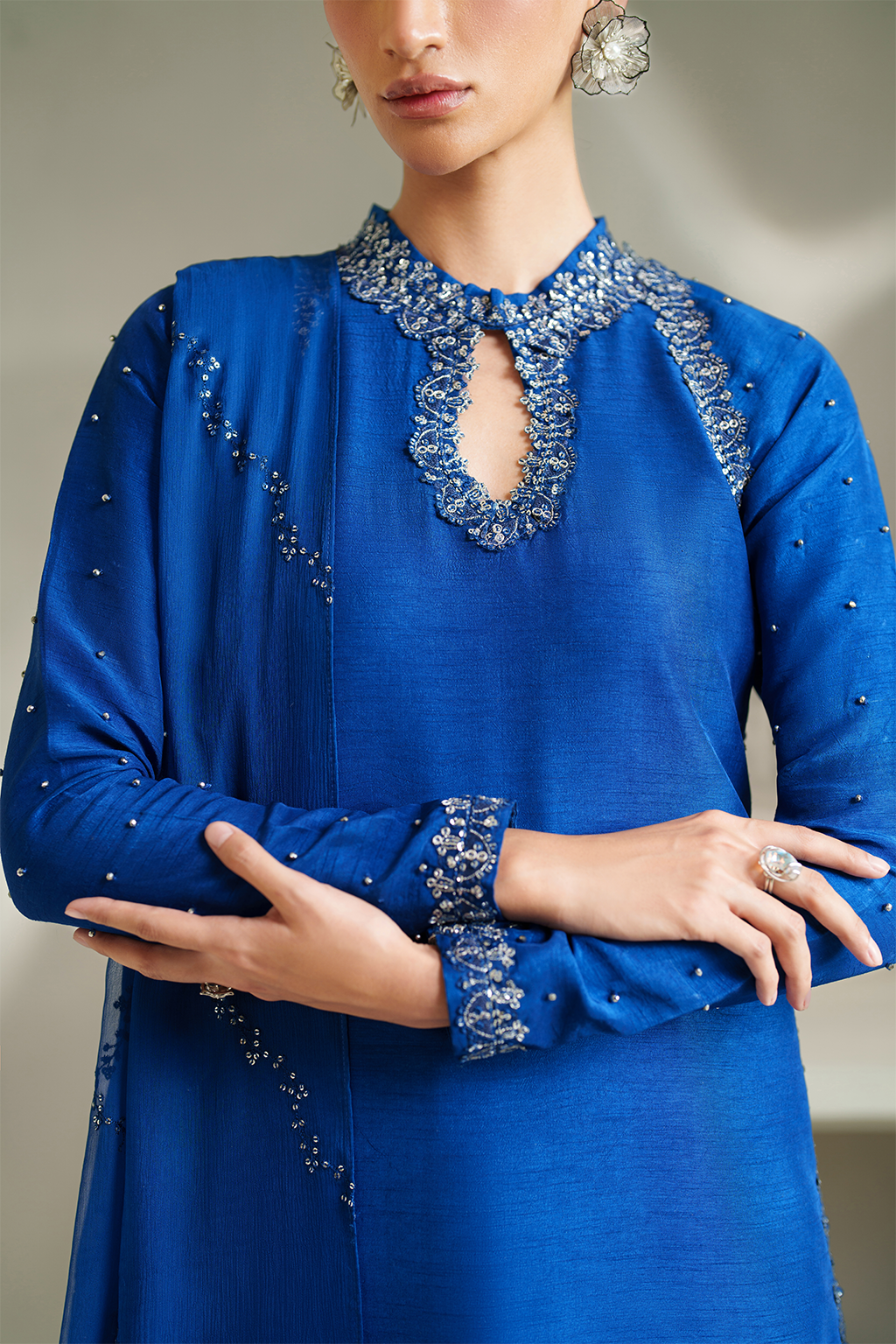IP-336 Embroidered Rawsilk