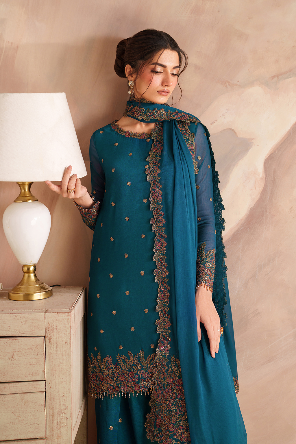 CC-85  Embroidered Chiffon