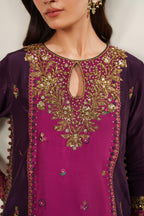 UE-611  Embroidered  Ramen Silk