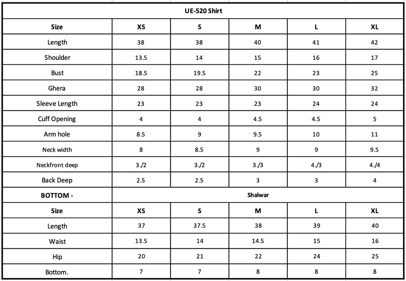 Size Chart Image