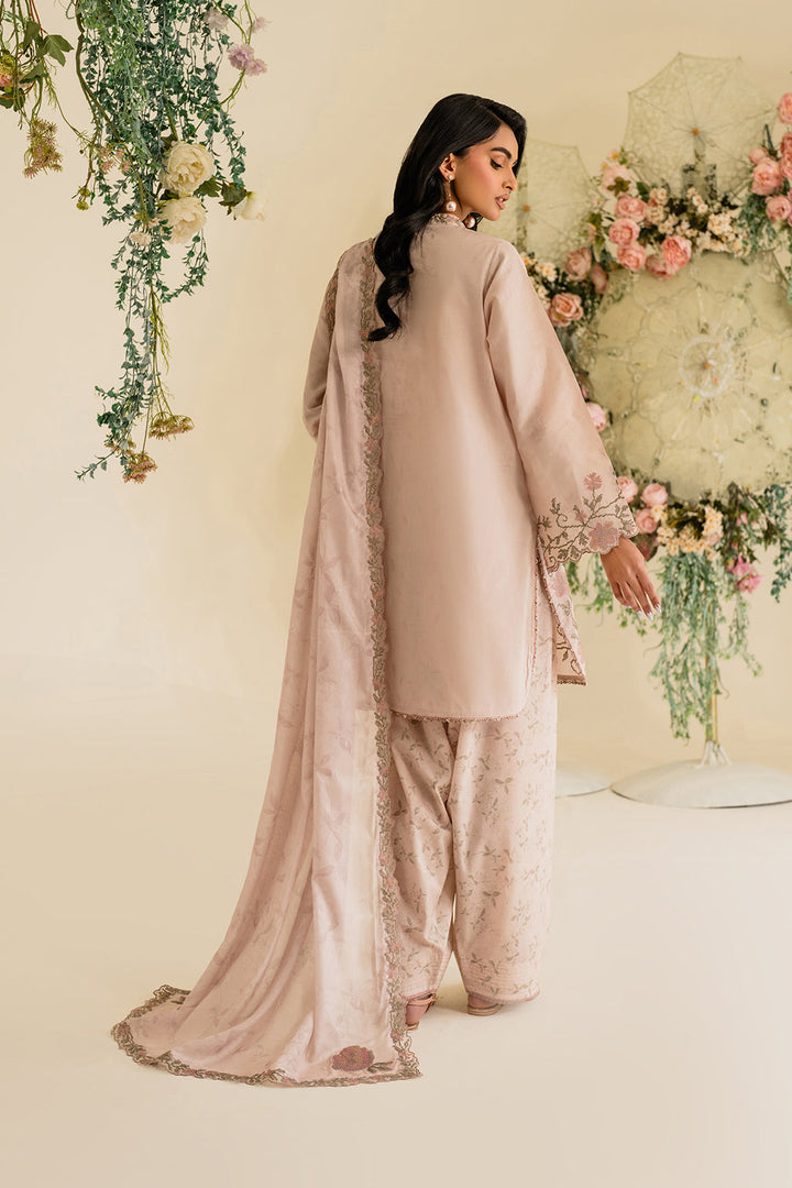 UE-424 Embroidered Textured Lawn - Iznik