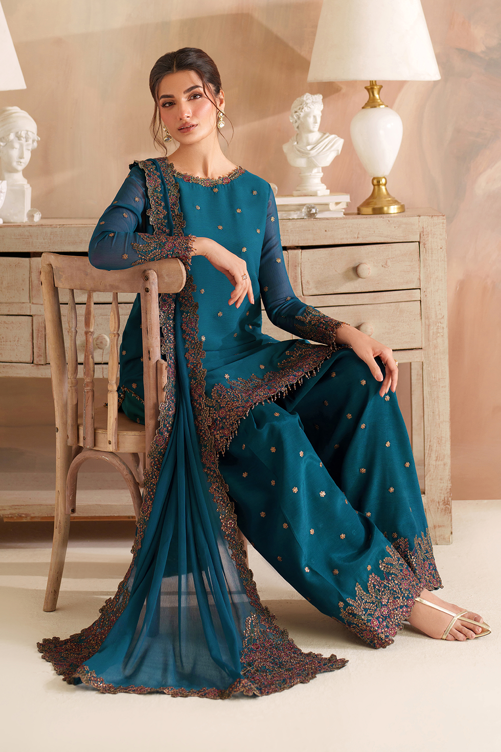 CC-85  Embroidered Chiffon