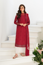Embroidered Lawn dress - Iznik