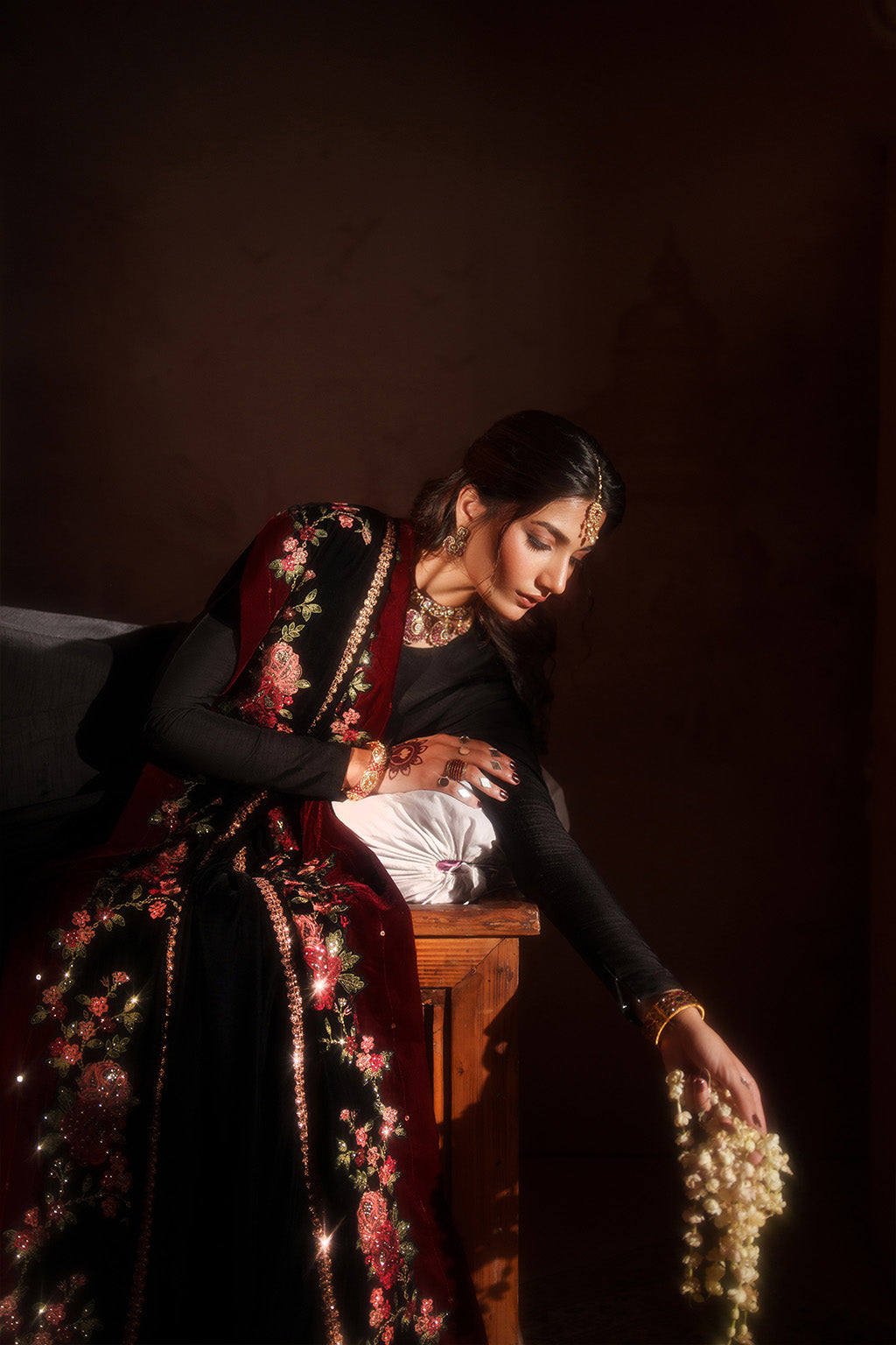 IV-59 Embroidered Velvet