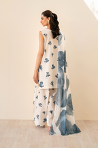 UE-442 Borer Embroidered Printed Lawn - Iznik