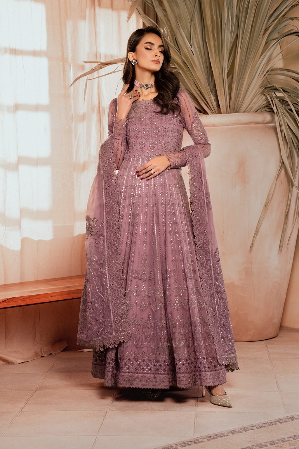 ICK-02 Embroidered Chiffon - Iznik