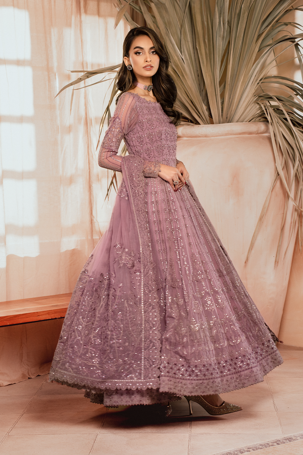 ICK-02 Embroidered Chiffon - Iznik