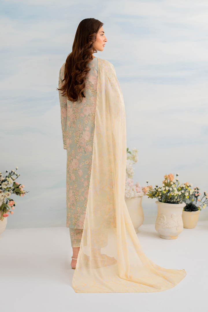 IGL-06 Embroidered Lawn - Iznik