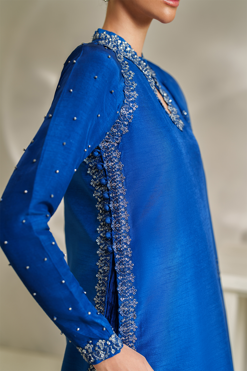 IP-336 Embroidered Rawsilk