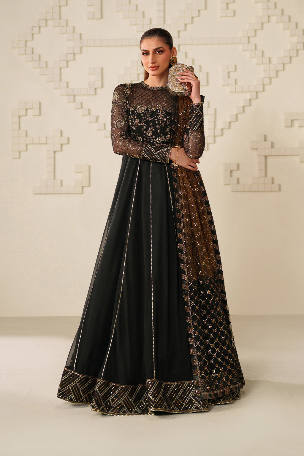 UE-621 Embroidered Chiffon